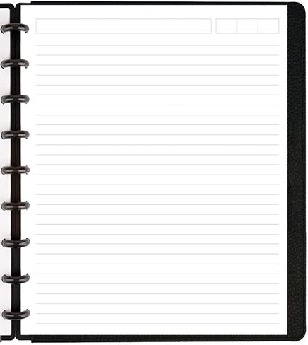 (2 Pack) A5 TUL Discbound Lined Refill Paper, 8 Disc Hole Punched Ruled Filler Paper, Junior Size Refills Paper, 200Sheets / 400Pages, Loose-Leaf Paper, 100gsm Paper, 5.8 X 8.3 Inch in Kuwait