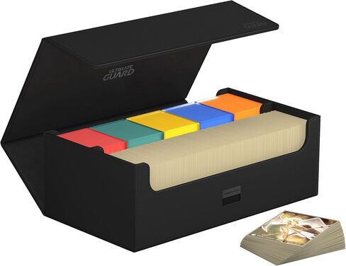 Ultimate Guard Arkhive 800+, Deck Case for 800 Double-Sleeved TCG Cards, Black, Compatible with Boulders, Magnetic Closure & Microfiber Inner Lining in Saudi Arabia