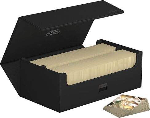 Ultimate Guard Arkhive 800+, Deck Case for 800 Double-Sleeved TCG Cards, Black, Compatible with Boulders, Magnetic Closure & Microfiber Inner Lining in Saudi Arabia