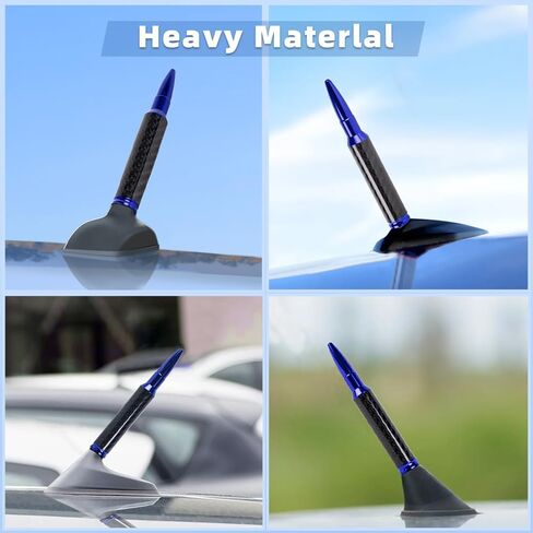 Universal Real Carbon Fiber 50 Cal Car Antenna Compatible with Ford, Dodge, Chevrolet, GMC, Jeep, Toyota Truck Accessories 5.5" Replacement Car Antenna(Red) in Saudi Arabia