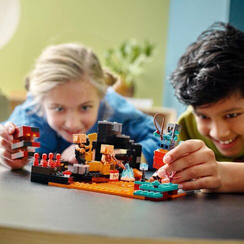 LEGO® Minecraft® The Nether Bastion 21185 Building Kit; Explosive Battle-Action Toy;for Kids Aged 8+ in Saudi Arabia