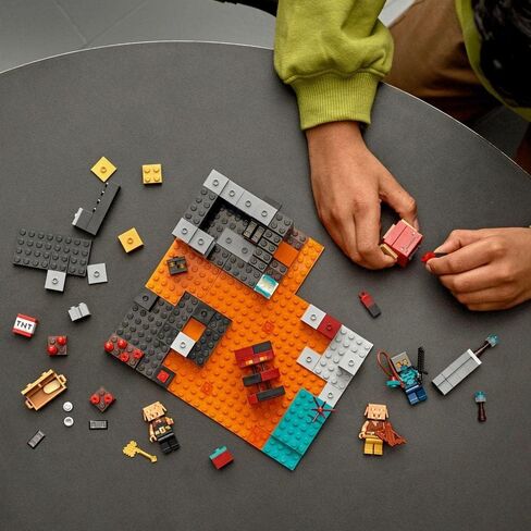 LEGO® Minecraft® The Nether Bastion 21185 Building Kit; Explosive Battle-Action Toy;for Kids Aged 8+ in Saudi Arabia