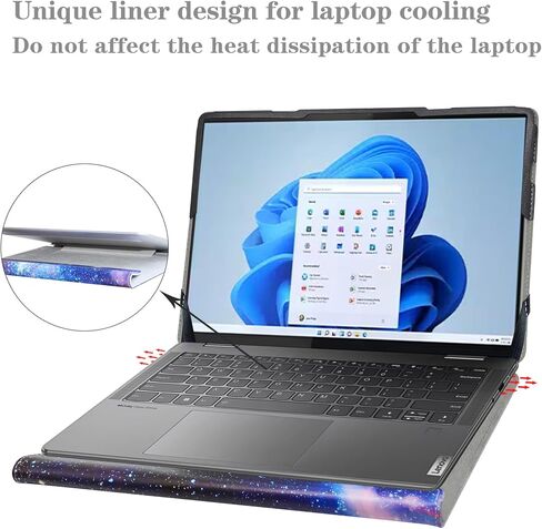 Alapmk Protective Case for Lenovo Yoga 9i 2-in-1 Aura Edition 14 Gen 10/Yoga 9 2-in-1 14ILL10/Yoga 7i 2-in-1 14 Gen 9/ThinkPad T14 Gen 5,Case for Acer Aspire 14 AI A14-52M,Case for HP mt645 G8,Starry in Saudi Arabia