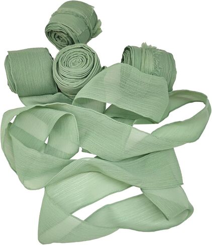Chiffon Ribbon 1.5" x 20Yd (4 Rolls *5Yd) for Wedding Invitations, Bridal Bouquets, DIY Tassel Garland Decorations, Gifts Wrapping & Bow Making (Navy) in Kuwait