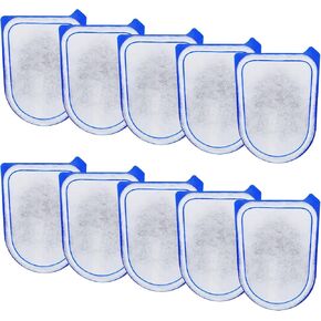 10-Pack Carbon Filter Cartridges Compatible with Tetra Whisper EX30/EX45/EX70 Filters, Replacement Filter Cartridges