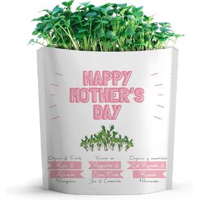 GIFT A GREEN MOTHER'S DAY CARD | Greeting Card Greeting Cards with Organic Microgreens! Just Like A Post Card, Simply Mail and Recipient Gets to Grow & Eat | Cards for All Occasions | 1 PACK