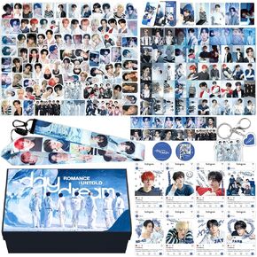 KPOPBP ENHYPEN Day-Dream Album Merch Gift Box Set, 55 PCS Photocards, 90 PCS Stickers, Kpop Merchandise Gift for ENGENE Boys and Girls