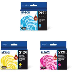 Epson T212 Claria High Cource Ink Cartridges - Cyan و Yellow و Magenta