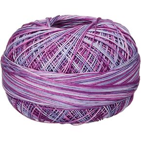 الأيدي المفيدة Lizbeth Premium Cotton الخيط ، الحجم 40 ، Splash العنب