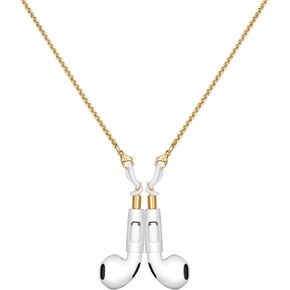 Strong Magnetic Anti-Lost Straps for AirPods, Sports Headphone Chain Lanyard Compatible with AirPods 4/1&2 / 3rd / AirPods Pro 1st&2nd, Neck Rope Cord (Silver, Twist)