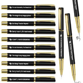 Theater Gifts 10PC Theatre Life Ballpoint Pens Broadway Musical Theater Gift for Directors, Actors, Music Teachers, Students, Musicians