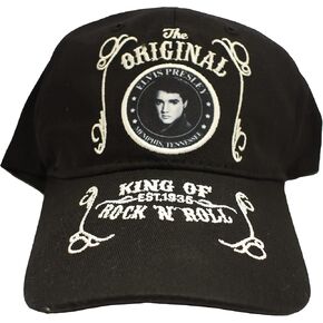 Collections Etc Elvis The Original King of Rock 'N Roll Baseball Cap Black