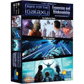Rio Grande Games Race for the Galaxy: التوسع والتحسينات - The Combined 1st Arc - Rio Grande Games ، قابلة للتوافق مع Race for the Galaxy Second Edition ، Ages 14+ ، 1-6 Player