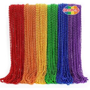 120pcs فخر الشهر الخرز ، فخر 6 أنواع من حبات الملحقات القلادة ، LGBTQ مثلي الجنس مثليه قلادة قوس قزح قوس قوس قزح ، زينة الأزياء المخللة من LGBT لإلغاء الحفلات حفلات الحفلات