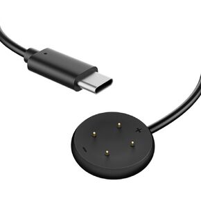 TUCANA [2PCS] Type-C Charger Compatible for Google Pixel Watch2, Google Pixel Watch 3, Type-C Cable for Pixel Watch 2/Pixel Watch3, Black, Pack of 2