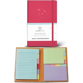 Raspberry Sorbet غير مؤرخ مؤرخ 90 يومًا - مخطط يوميًا مع ملاحظات لزجة الربيع من قبل Panda Planner - مخطط منظم وملاحظات لزجة للإنتاجية