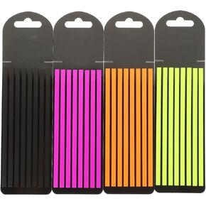 4pcs Highlighter Longy Long Tabs شفافة لزجة علامات صفحة طويلة كتب لشرح الكتب الإمدادات المدرسية للمكاتب الجمالية لوازم الدراسة