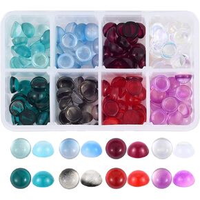 Ornaland 160 pcs cabochons class class clear clove clate clay clat
