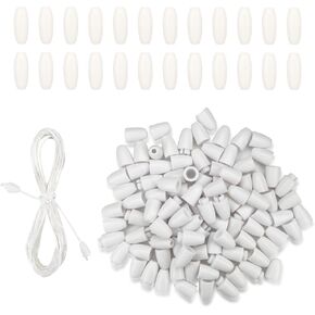 80 pcs clasps حبات البلاستيك الانفصالية المشابك حبة برميل موصلات نايلون الحبال ومشابك الانفصال عن السلامة لأساور القلادات المجوهر