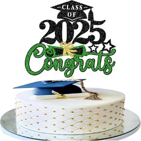 RSSTARXI 24 Pack Congrats Grad 2025 Cupcake Cupcake Toppers Class of 2025 Cake Decorations Grad Cap Cupcake Picks for You Wat You 2025 Decorations Red Red