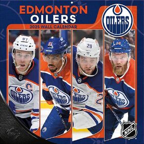 TURNER SPORTS Edmonton Oilers 2025 12x12 Team Wall Calendar (25998011941)