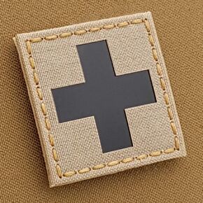 Ranger Green Infrared IR MED Medical EMS EMT 2x2 Tactical Morale Hook Patch