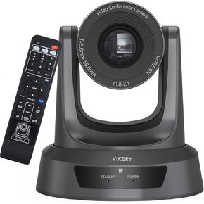 20X PTZ Conference Webcam with USB Plug-and-Play, 1080P PTZ Live Streaming Camera for Church, Education, Conference Room Camera Attached Remote Control Work with Zoom, Skype, OBS