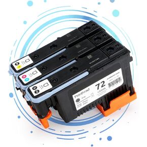 HP 72 Printhead Compatible with HP Designjet T610 T620 T770 T790 T1100 T1120 T1200 T1300 T2300 Printer -3 Pack