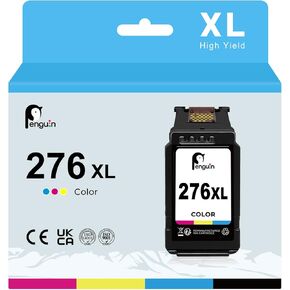 Penguin 276XL Color Ink Cartridge Replacement for Canon CL-276 for PIXMA TS3722 TS3720 TR4720 TR4722 TR4725 TS3500 TS3522 TS3520 Printers for Canon 276 XL Color Ink Cartridge Cannon 276XL