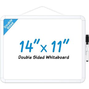 Maxgear Small Board for Wall ، 14 × 11 بوصة ميني ميني ميني مغناطيسي معلق جاف مع علامة سوداء ، لوحة بيضاء محمولة للتخطيط ، الرسم ، المذكرة ، للقيام بالقائمة
