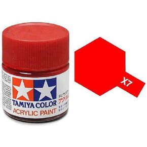 طرازات Tamiya X-7 Mini Acrylic Paint ، Red