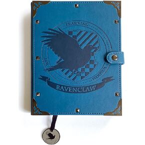 Paper House Productions Harry Potter 8 "Foil لهجة محفوظة بالجلد نباتي منقوش مع علامة صفحة شريط الساتان - Ravenclaw