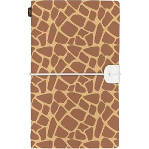 InnoBeta Giraffe Gifts Journal for Giraffe Lover - 7.8"x5" Leather Embossed Refillable Notebook - Gifts for Appreciation, Christmas, Congratulations and Birthday