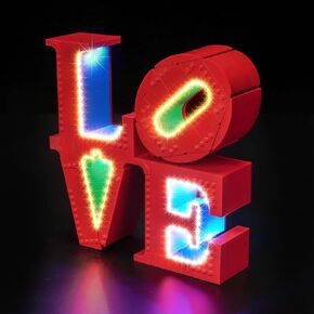 Upgraded Led Light Kit Compatible with Lego Art Love Collectible Building Set, Lights Decoration Compatible with Lego 31214 (Model Not Included)