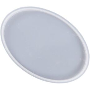 Gemeotric Oval Coaster Mold Resin Silicone Molds Crystal Oval Storage Tray Mold for Making Fruit Storage Plate Silicone