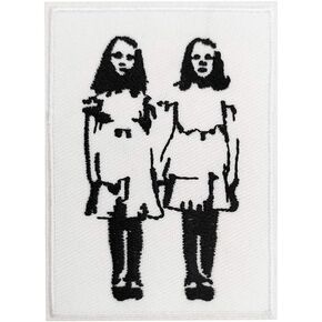 Cute-Patch The Shining Grady Twins Horror Movie Embroidered Iron on sew on Patch