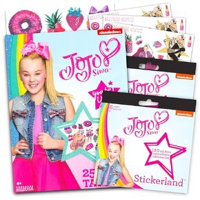 ملصقات Jojo Siwa و Tattoos Party Favors مجموعة ~ حزمة مع 12 ورقة ملصقات JoJO بالإضافة