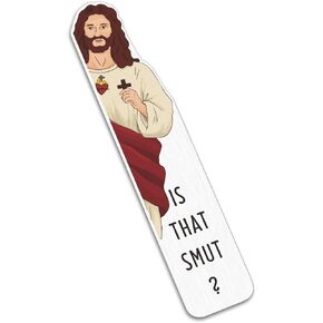 الإشارات المرجعية Smutty ، هي أن Smutt Jesus Bookmark ، Smutty Book merch ، هدايا عشاق الكتب اللطيفة ، العناصر الكتب ، الإشارات المرجعية للنساء حار ، إشارة مرجعية مضحكة للنساء ، قائمة الإشارة إلى القراءة ، إكسسوارات القراءة