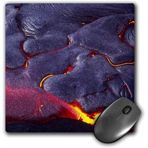 3Drose LLC 8 × 8 × 0.25 بوصة من وسادة الماوس ، Pahoehoe Lava Kilauea Volcano Hawaii Volcanoes Douglas Peebles (MP_89580_1)