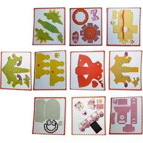 3D Pen Stencils, 10 Sheets 10 Patterns 3D Drawing Paper Templates, with a Reusable Transparent PVC Drawing Board, 3D Art Pen Accessories Set for Kids Ages 8-10 and Adults Starter for 3D Printing Pen