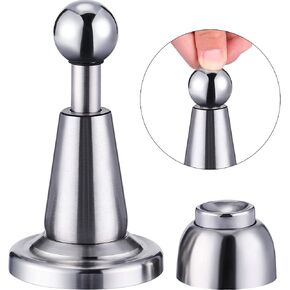 1 Pack Soft Catch Magnetic Door Holder Magnetic Doorstops Stainless Steel Wall Mount Door Stop