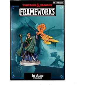 أطر D&D: ELF Wizard Female - غير مصممة وغير معبدة
