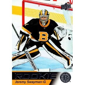 2021-22 Upper Deck Star Rookies #3 Jeremy Swayman - Rookie Year - Boston Bruins