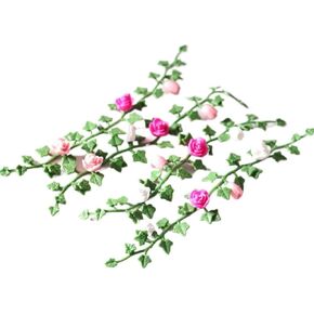1pc شرائح زهرة محاكاة ملونة مصغرة وكروم الميكرو