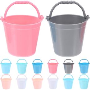 Cabilock 14pcs دلو صغير دلو رمل صغير دلو لعبة جنية حديقة دلو مصغرة نموذج دلو نموذج دلو للمنزل المصغر دلو دلو دلو الدعائم الأطفال الأطفال الطقم