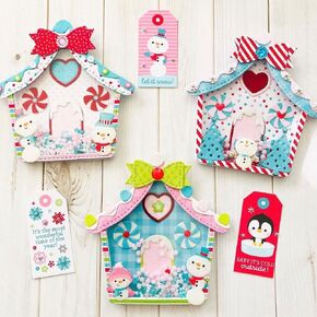 Kscraft Christmas Gingerbread House Shaker تقطيع المعادن يموت Stencils ل DIY Scrapbooking/ألبوم الصور الزخرفية البطاقات الورقية DIY