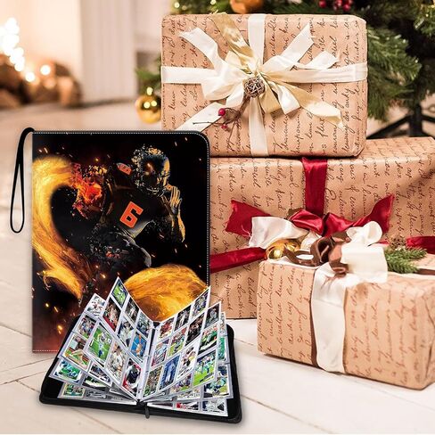 900 BOKER BISHOLL CARD BINDER ، 9 جيب للبطاقات الرياضية مع سوستة مع 50 أكمام بطاقة بيسبول قابلة للإزالة ، تناسب بطاقات التداول in Saudi Arabia