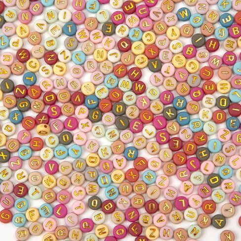 1000pcs 4x7mm خطاب جولة حبات الاكريليك الأبيض مع الحروف الفضية الأبجدية لتصنيع المجوهرات أساور الصداقة (فضية بيضاء) in Kuwait