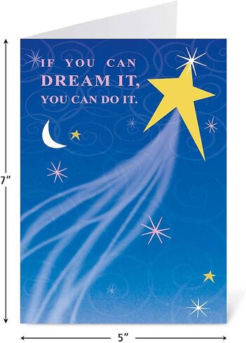 Current Inspire Congrats Graduation Cards, Set of 6 (3 Designs), 5 x 7 Inches, Assorted Congratulations Greeting Card Set, Envelopes Included in Saudi Arabia
