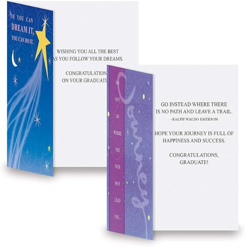 Current Inspire Congrats Graduation Cards, Set of 6 (3 Designs), 5 x 7 Inches, Assorted Congratulations Greeting Card Set, Envelopes Included in Saudi Arabia